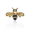 Double plated fancy design cheap wholesale black honey bee earrings