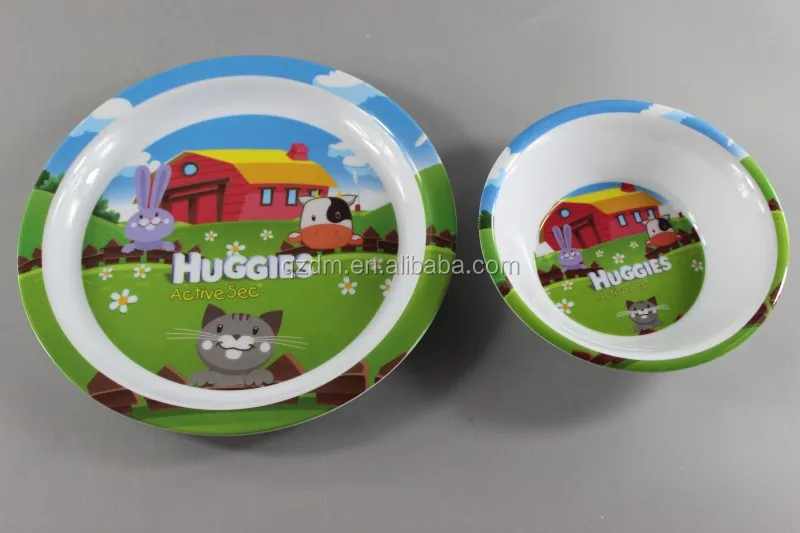 8.5" Sales Promotion Melamine Dinner Plate For Kid's