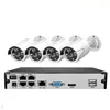 h.265+ video 3pcs array ir leds 30m night vision cctv camera system 4pcs ip camera with 1080p poe nvr