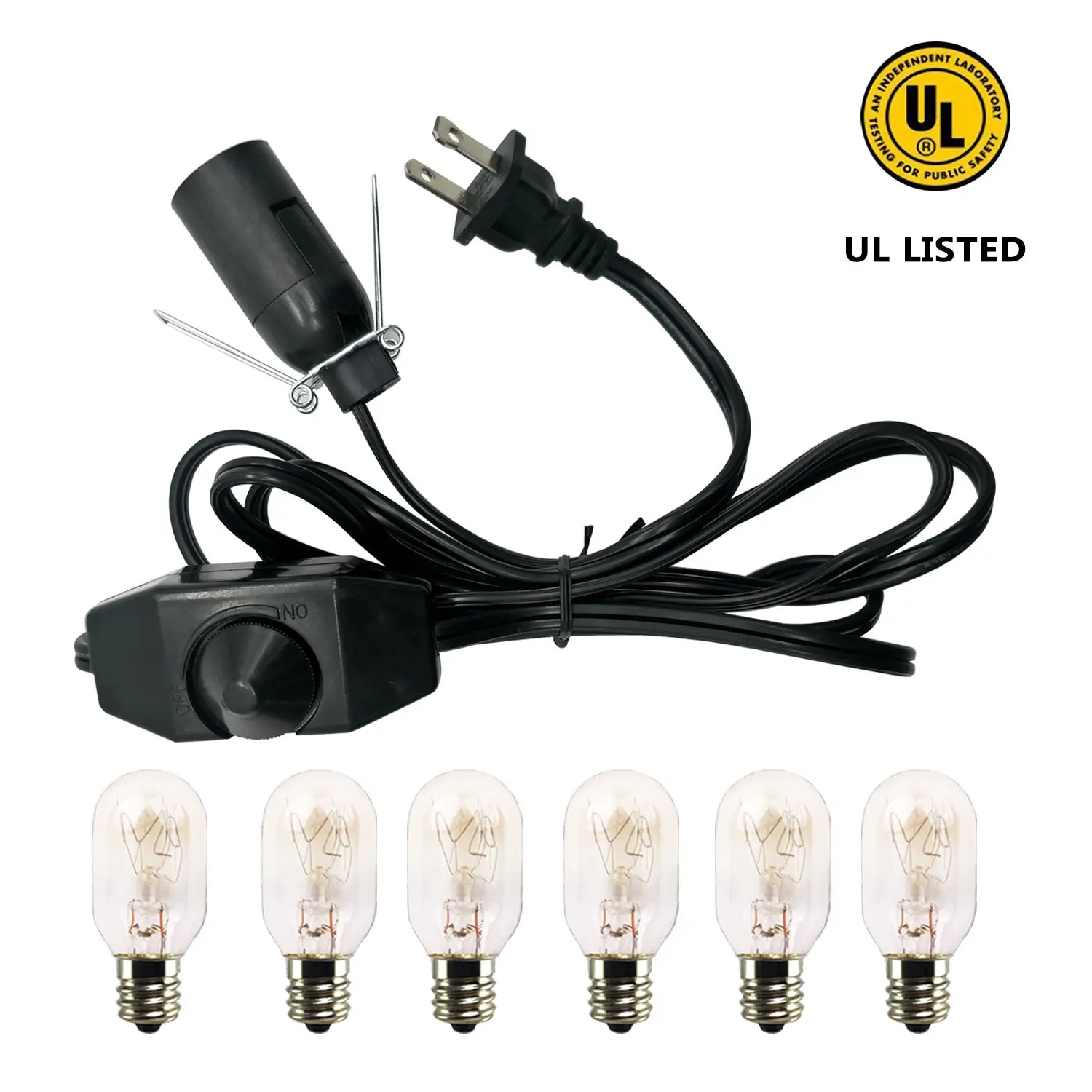 Buy Salt Lamp Cord and bulbs,Himalayan Salt Lamp Replacement Cord with