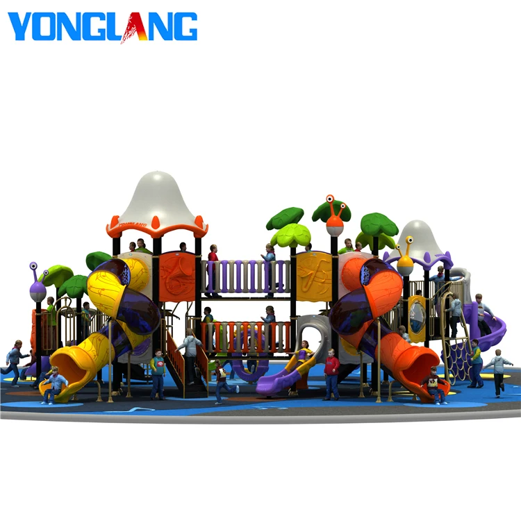Ylk154 Sunray Premium Playground,Kids Large Plastic Playground Slides,Playground Swing Bridge