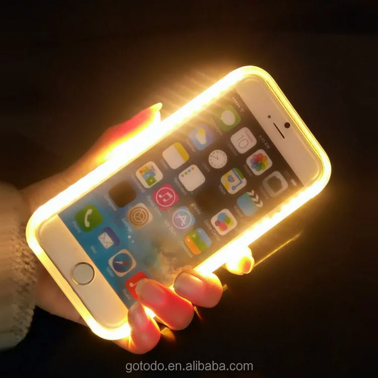 2016 Lume phone case for Iphone 6/6S/6 Plus led selfie flash light