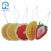 Hanging Car Air Freshener Paper Multi-purpose Perfume Car Good Smell Fruit Scents Fragrance Display For Promotion
