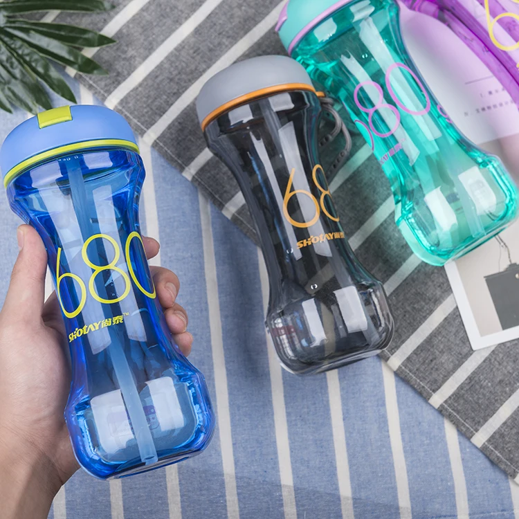 Wholesale Dumbbell Fitness Water Bottle Bpa Free Sport Bottle