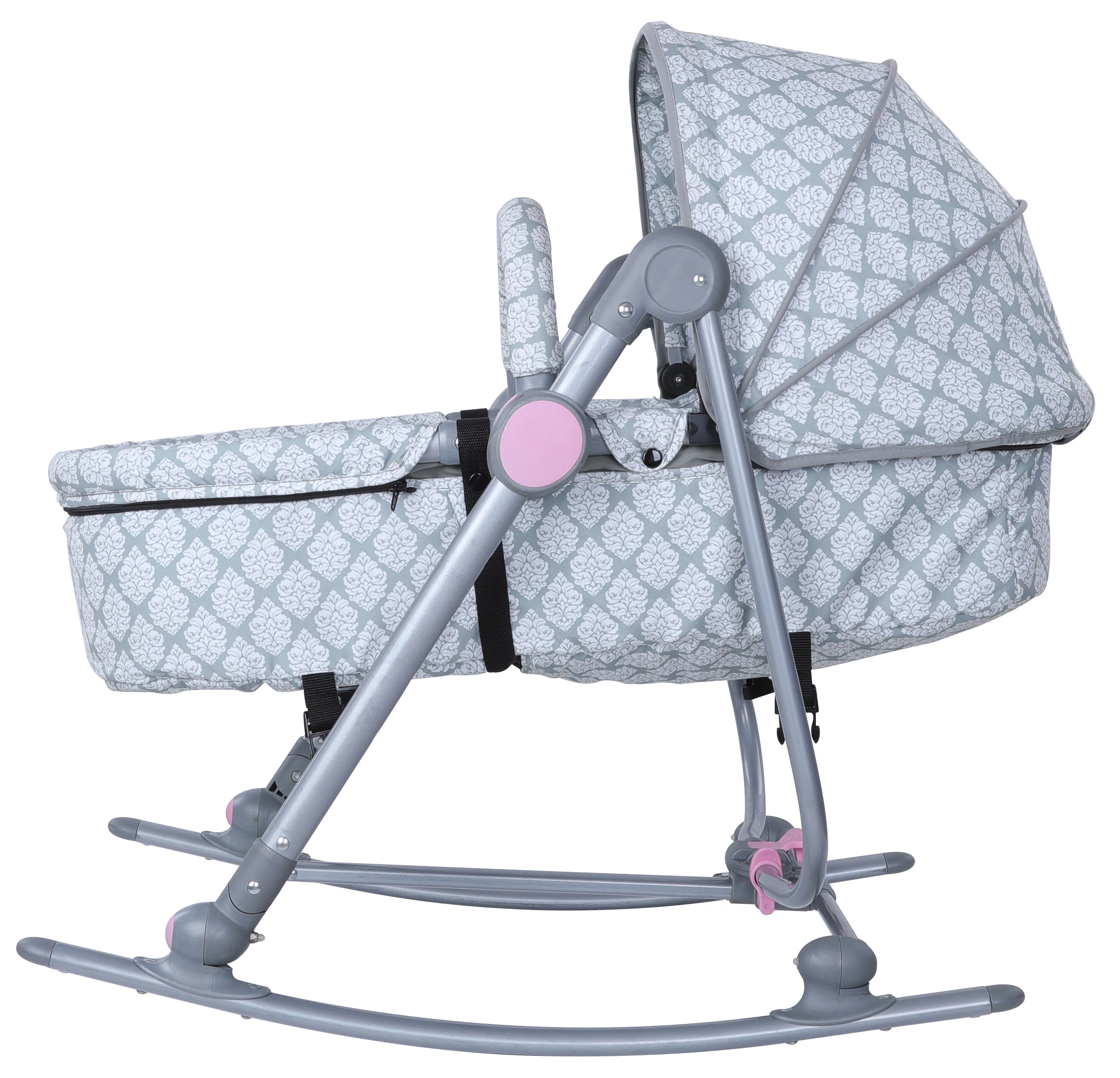 Electric Baby Swing Bed Infant Swing Cradle Soft Fabric 5 Auto Swing