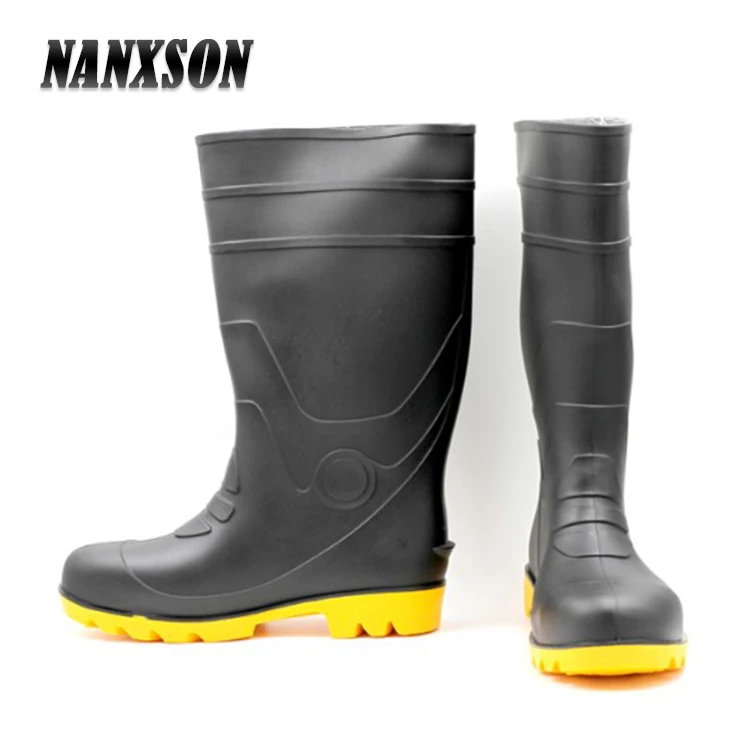 Sra Gumboots Working Rain Boots With Steel Toe Cap Pvc Safety Shoes