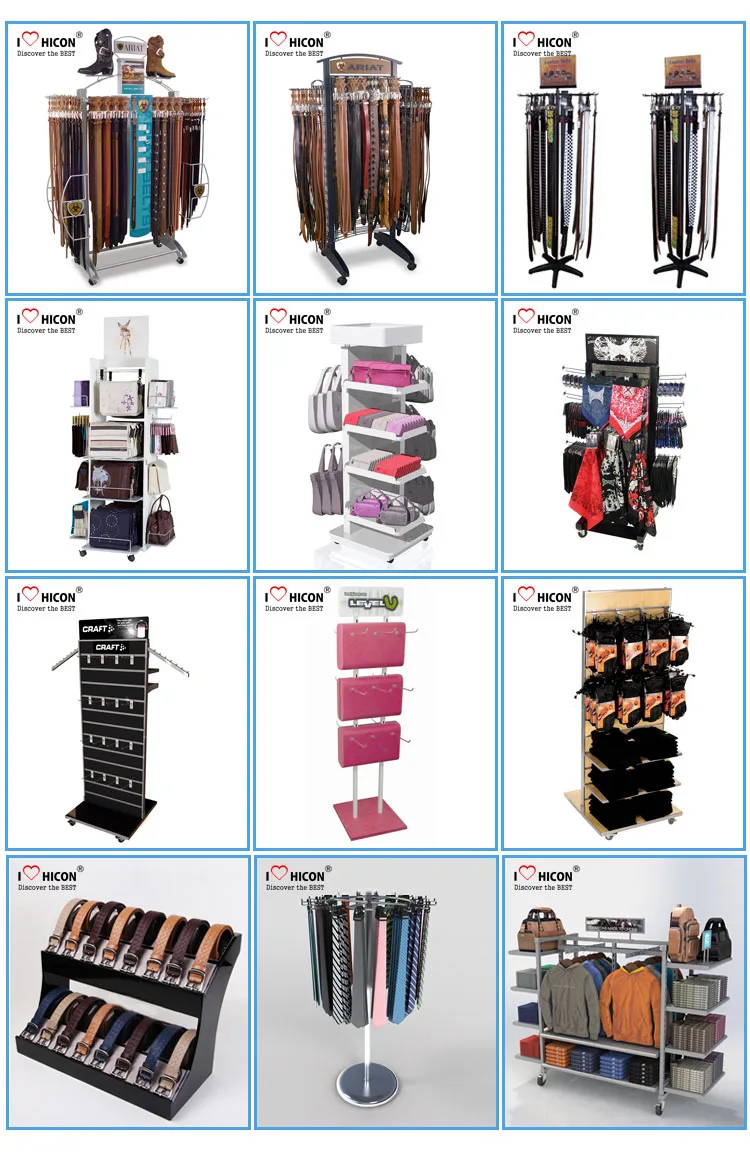 Economical 4way Metal Cycling Backpack Retailing Rack Merchandising