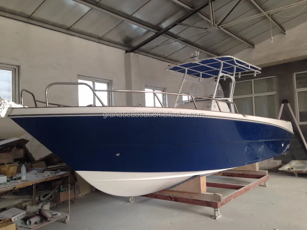 27ft Fiberglass Center Console Speed Fishing Boat Without Outboard