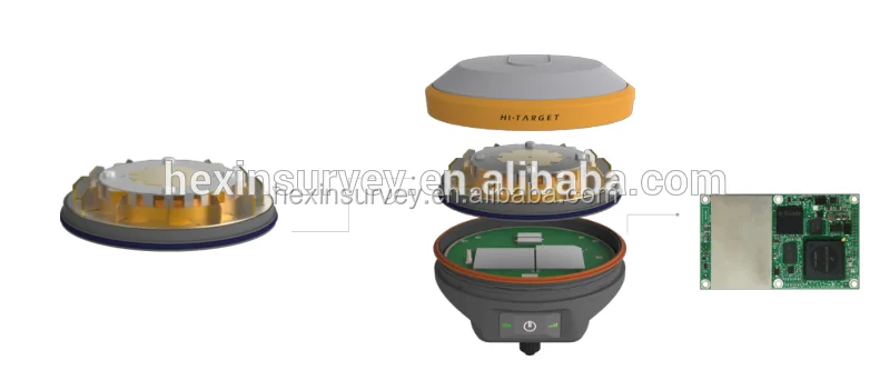 Hi-target V90 gnss receiver Gnss gps rtk 800 channels receiver with Hi ...