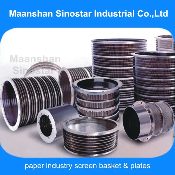 paper pulp screening basket 