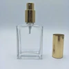 Rectangular glass bottle perfume spray 50 ml, glass bottle perfume 30 ml, empty bottle for perfume 30 ml