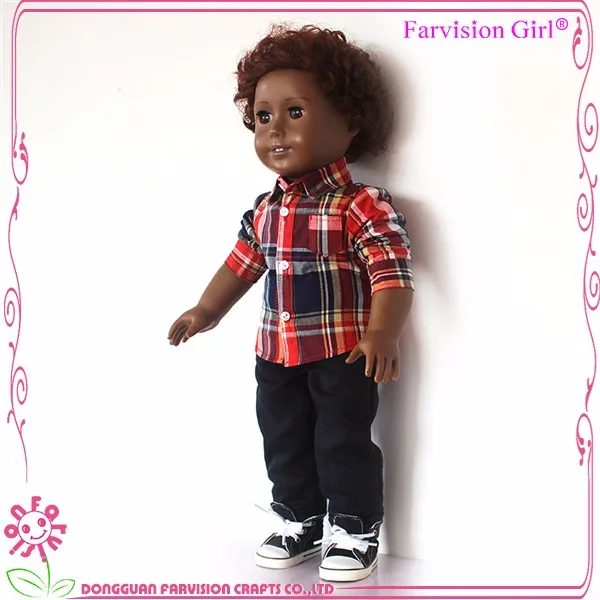 Custom Make 19 Inch Black Boy Doll Ce Curly Hair Buy Black Boy Doll