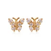 24026 Fashion women jewelry earrings studs cheap 18k gold stud earrings