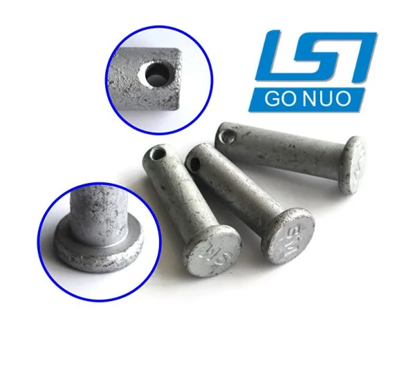 Carbon Steel Hdg Flat Head Round Retaining Cotter Pin Bolt With Hole