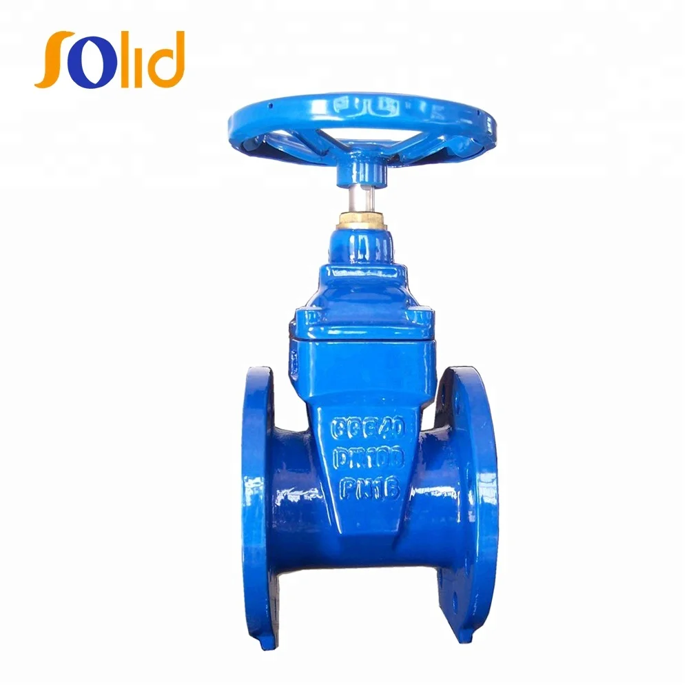 Ductile Iron DIN3352 F4 DN40-DN800 NON-Risng Stem Resilient Soft Seated Gate Valve