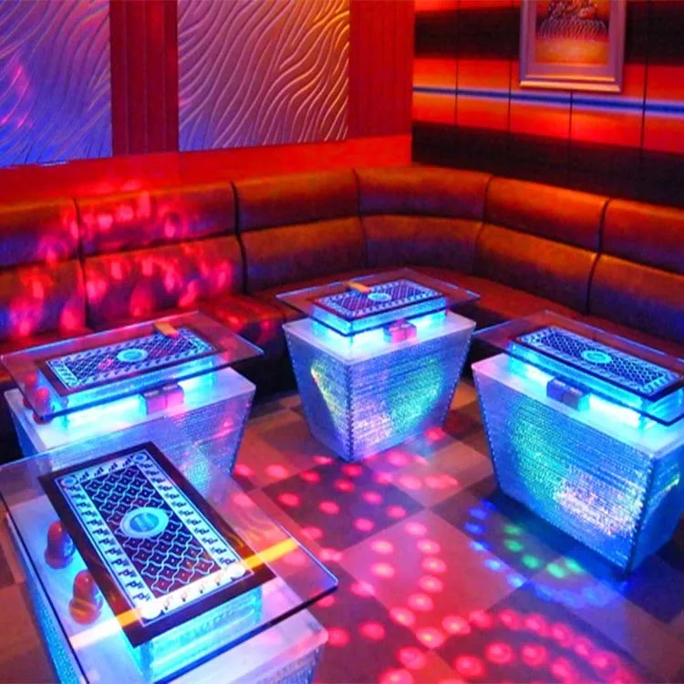 Modern Led Light Tempered Glass Bar Table Design Buy Led Bar Table,Modern Glass Table,Tempered