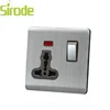 Q1 Series 1gang 13Amp single multi function switched socket with neon