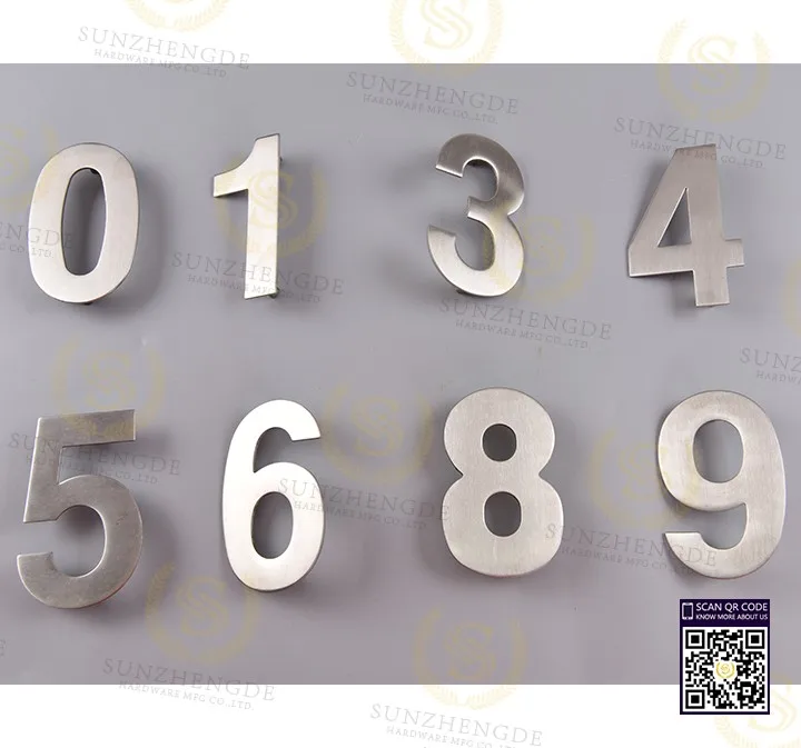 European Style Stainless Steel Invisible Screw Door House Number Buy