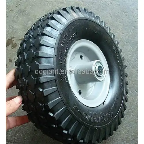 10 inch pneumatic rubber wheel 4.10/3.50-4
