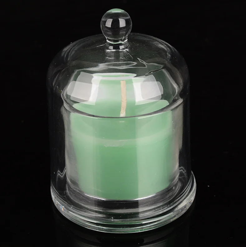 Clear Bell Jar Glass Candle Dome Cover Scented Soy Wax Candle Buy