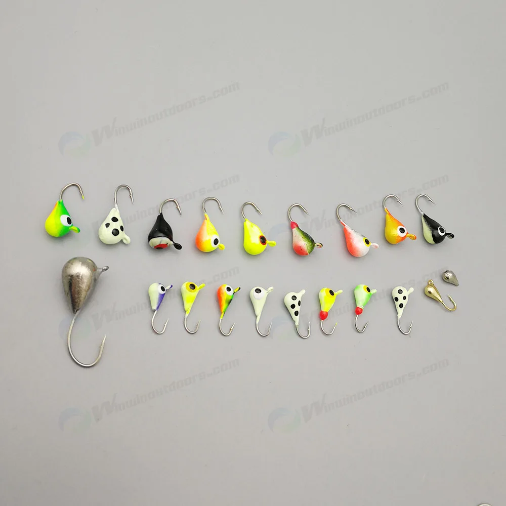 Tungsten Ice Jigs – Unpainted, 20-Pack – From Superior Outfitters