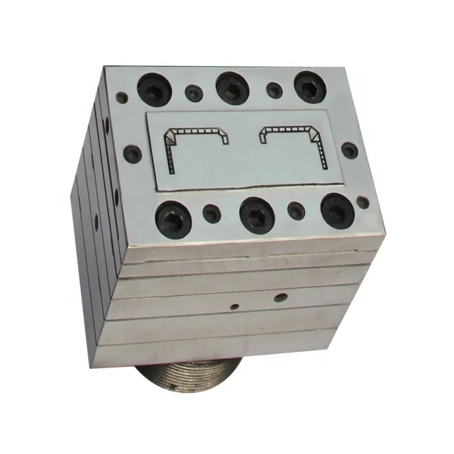 用于pvc upvc 塑料型材门窗型材的双腔挤出模具工具