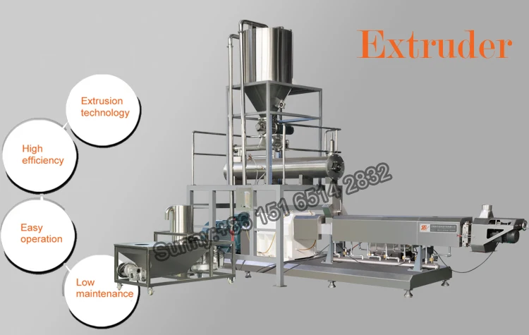 Curry Stew Dehydrated Soya Protein Vegan Soya Meat Extruder making machine processing line