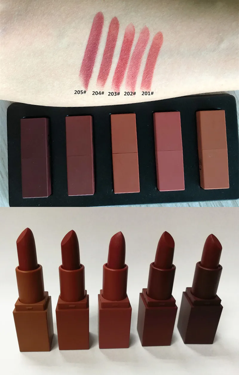 Wholesale Cruelty Free Lipstick Kit No Logo Private Label Waterproof