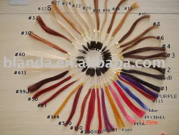 Human Hair Weave Color Chart