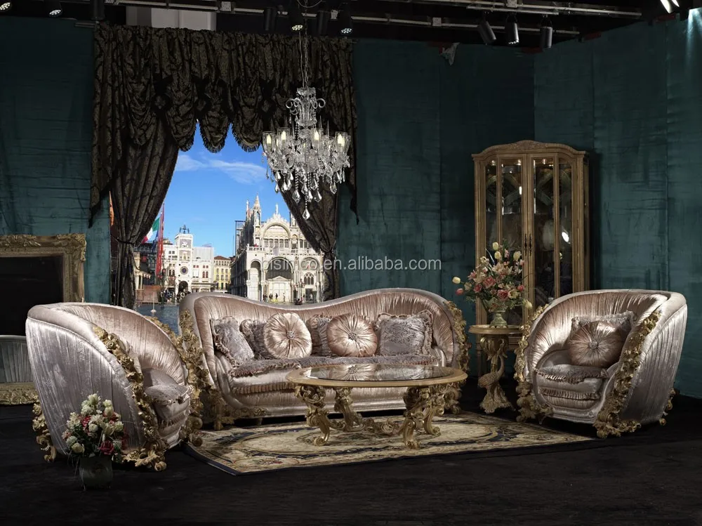 Bisini Luxury Italian Style Living Room Sofa Furniture,Royal Fabric