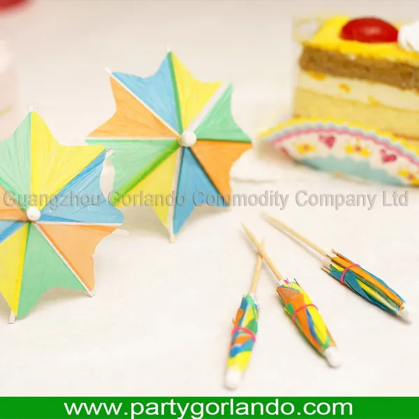 @gorlando - Wood decoration picks!umbrella picks#03