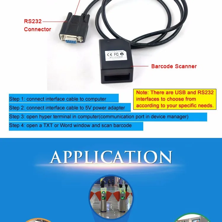 Good Quality USB OEM Barcode Reader Module 1D Barcode Scan Engine with RS232 Interface