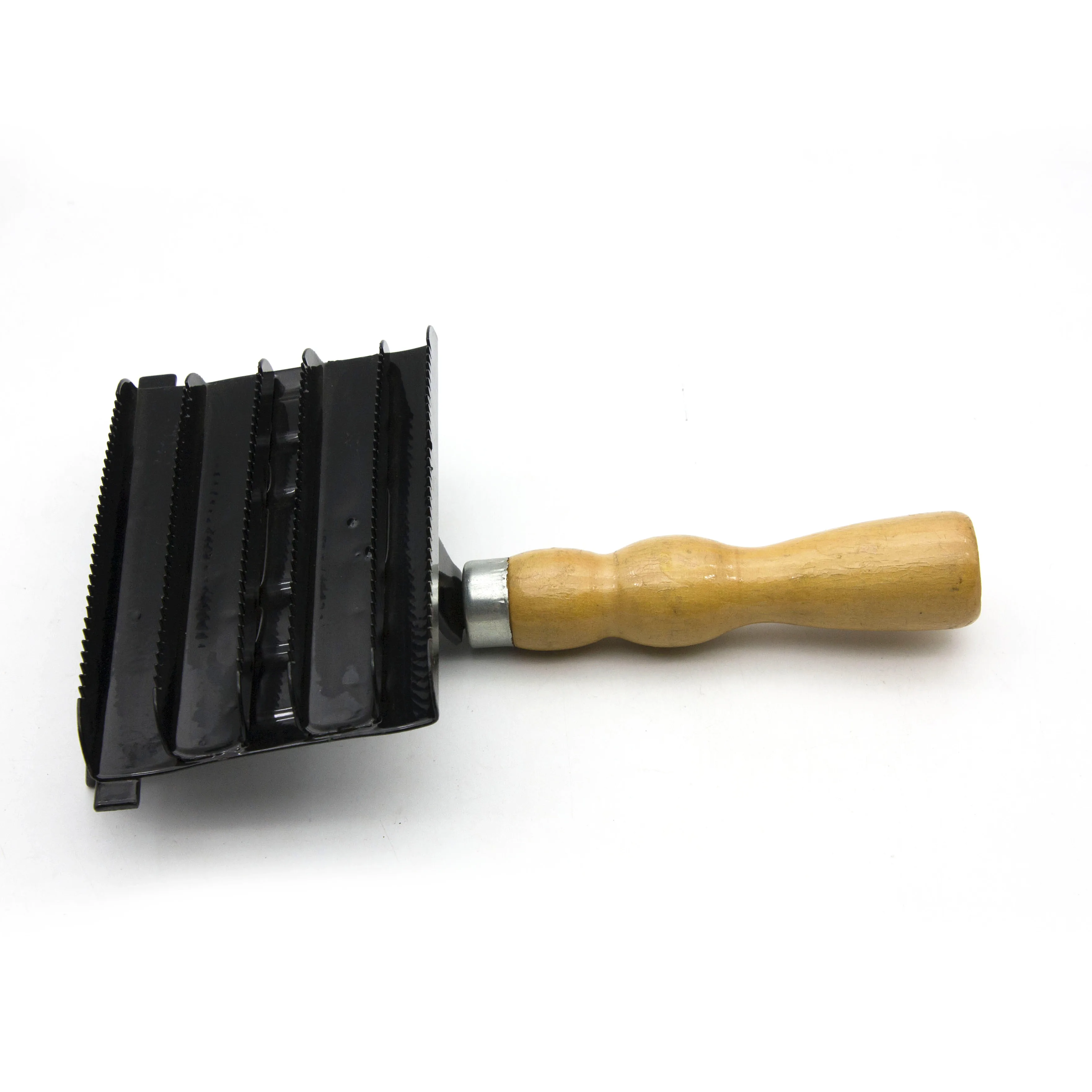 Old Style Metal Curry Comb With Wooden Handle For Horses Buy Curry