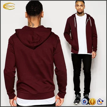 maroon zip up hoodie mens