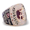 Zinc Alloy cluster rings men's crystal rhinestone ring Championship ring in men's model