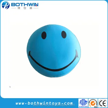 Fun Squishy Smiley Face Round Microbead Pillow View Round