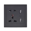 shenzhen dual usb electrical switched socket universal usb charger modern wall socket