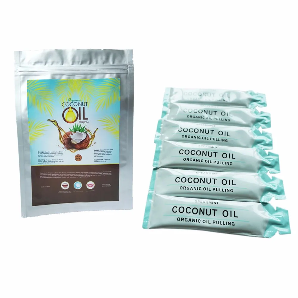 Home Use 10ml Natural Coconut Oil Pulling Custom Box Packaging 14
