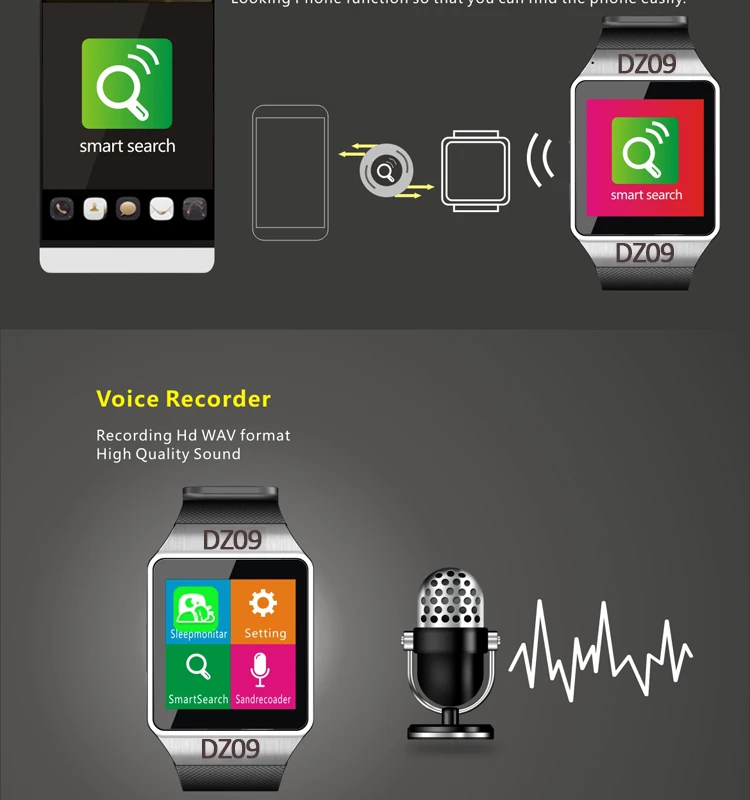 captcha dz09 smart watch