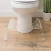 High quality acrylic step toilet stool durable plastic toilet foot stool