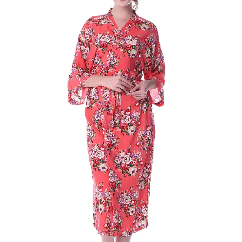 floral kimono robes for bridesmaids