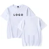 OEM logo design blank oversized hip hop clothing streetwear man white plain t-shirt