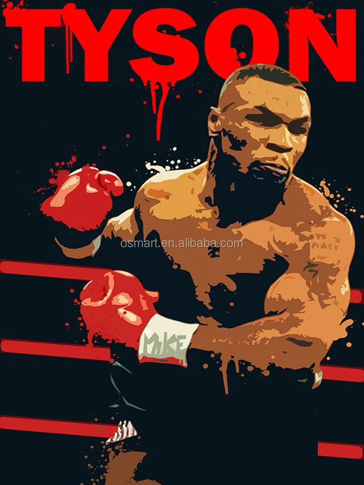 Wholesale Price Handmade King Of The King Boxing Emperor Mike Tyson Oil ...