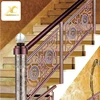 Metal stair handrail stainless steel railing baluster laser cutting metal railing panel indoor prefab stairs railing