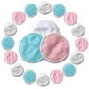 Colorful 2 or 3 layers bamboo makeup remover pads