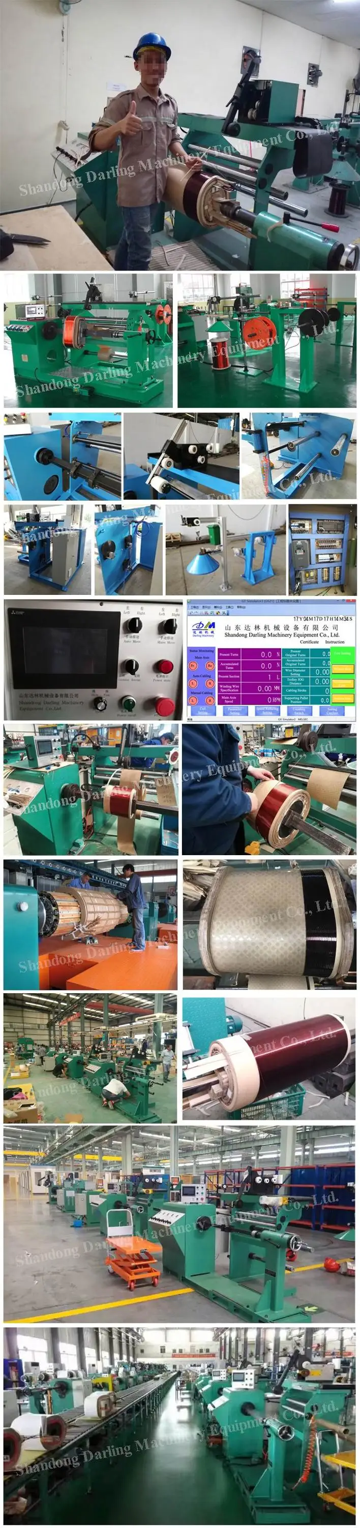 PLC control automatic GRX-800 transformer coil winding machine for high voltage coil