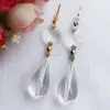 Rearview Mirror Car Charm, Window Crystal Decoration, Clear Acrylic Ceiling Lamp Droplets