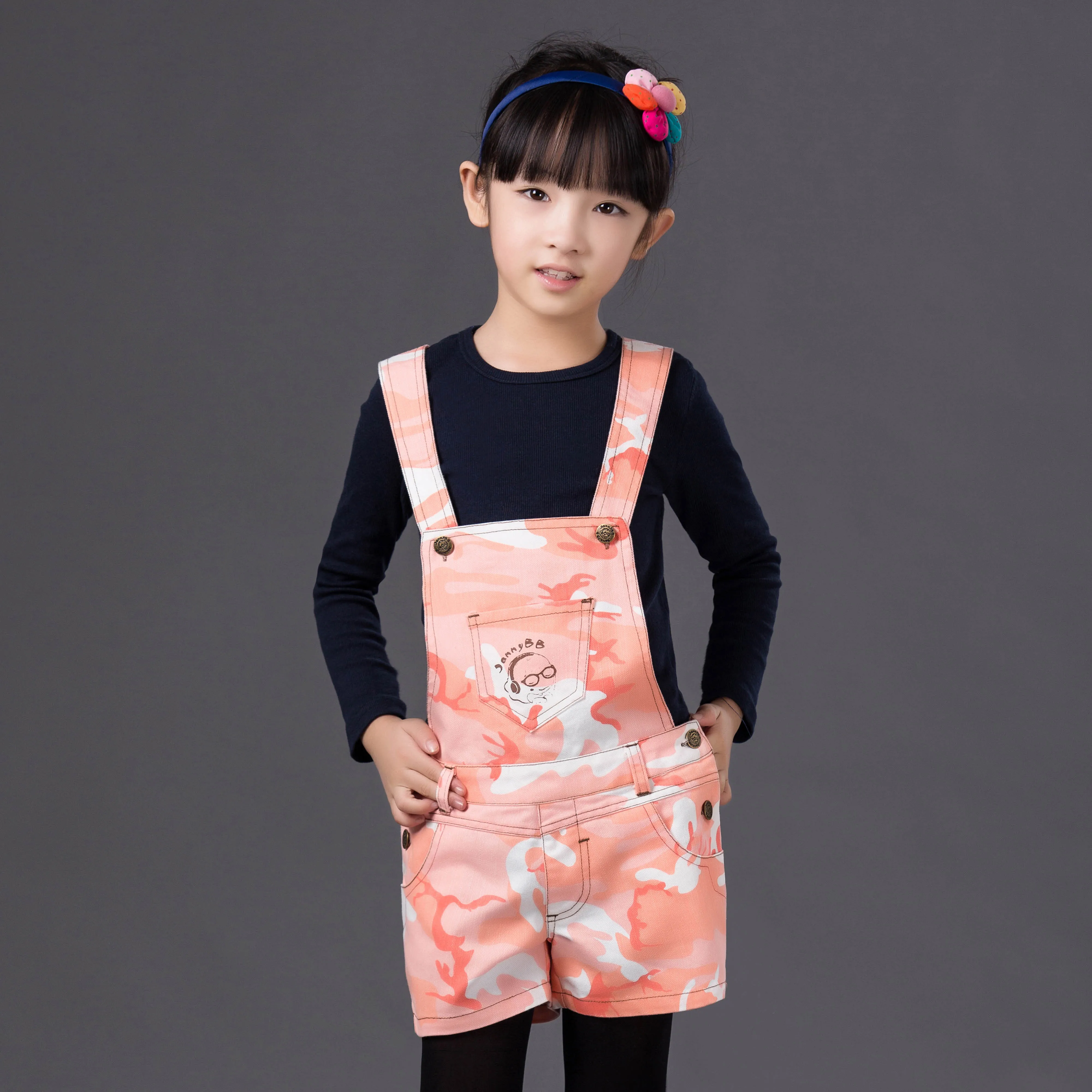 girls denim dungarees