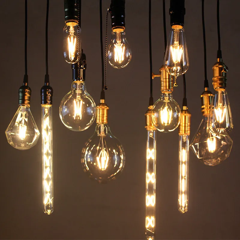 alibaba best sellers retro style LED edison bulb ST64 led filament bulb ST58 T45 T30 G80 G95 G125 2W/4W/6W /8W lighting lamp