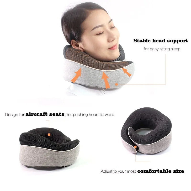 New Design Portable Custom 360 Neck Around Memory Foam Neck Rest Travel ...